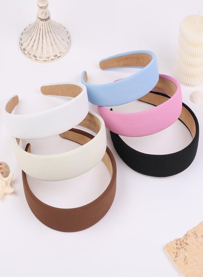 XTREND 6 Pcs Headbands for Women Cute Thick Solid Color Headbands Non-Slip Hard headband Plastic Hairband Fashion Accessories for Women - Image 5